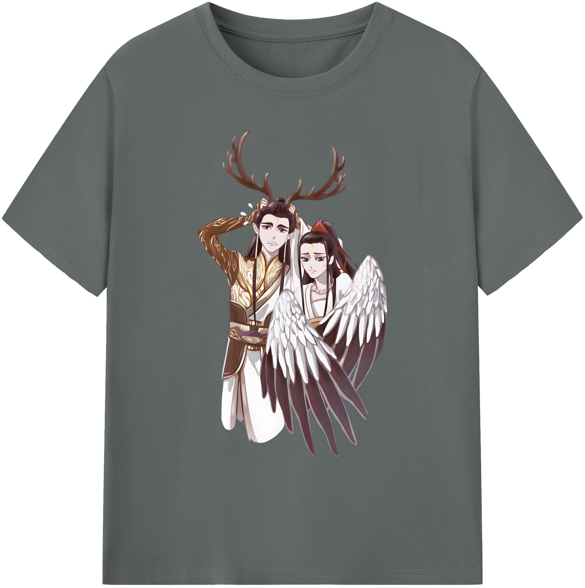 （画像用） Ne Zha 2 ナタ 魔童の大暴れ 綿100％ メンズ半袖Tシャツ｜肌触りやわらか＆通気性